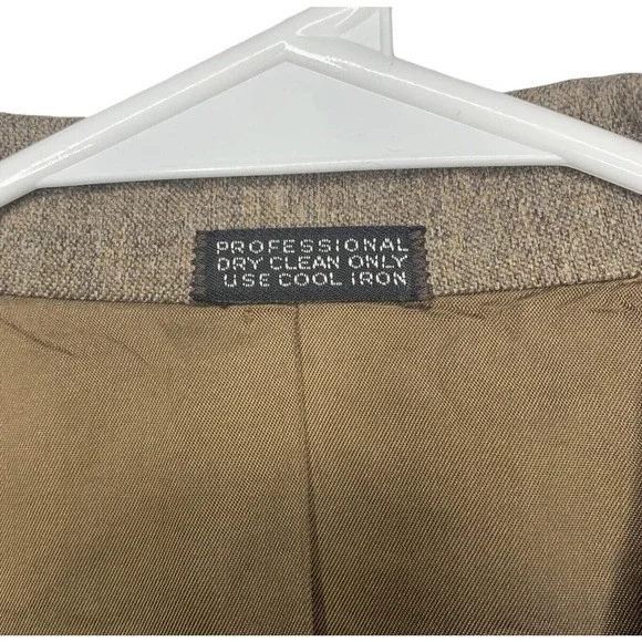 VTG 60s Rittels Western Wear Mens 42L Brown with Leather Trim Sport Coat - Picture 5 of 16